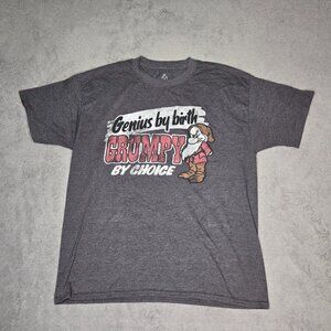 Disneyland Resort Walt Disney World by Hanes Grumpy Gray T-Shirt Men's Large